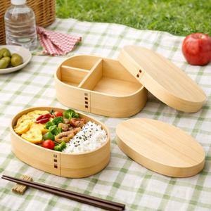 우드 도시락통 대나무 ( 고급 일식 벤또 일본식 김밥 도시락 소풍 피크닉 나무 찬합 )