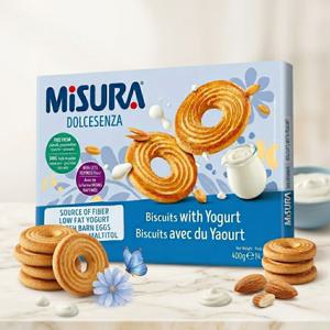 미주라 요거트 비스켓 400g 건강 간식 식이섬유 비스킷