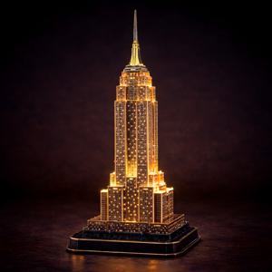 CB 런던 2층버스 LED조명 3D 우드락 입체퍼즐 모형 조립키트 스텐다드 모델