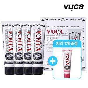 비건 클래식 블랙차콜 치약 허브민트향 110g 4개+잇몸케어 1개증정