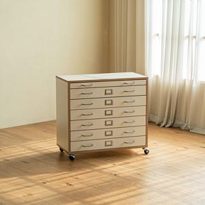 [리퍼] 누크 화이트 4단 수납 지류함 800