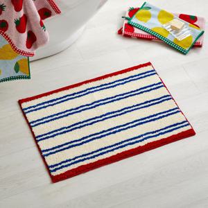 마린 스트라이프 사각 터프팅 발매트 45X65