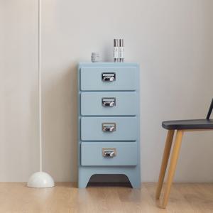 루디 컬러 4단 서랍장 블루