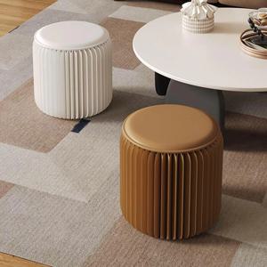 [해외] 프렌치 스타일 아코디언 종이 스툴 접이식 종이의자