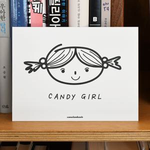 Candy Girl 캔디걸 귀엽고 깜찍한 사탕소녀 홈데코 인테리어 그림 엽서