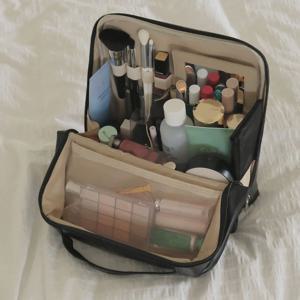 거울포함 캐리어결합 메이크업 파우치