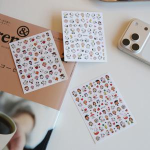 스누피 캐릭터 네일 데코 스티커 다이어리 꾸미기 카메라 꾸미기 다꾸 폰꾸 카꾸 3종