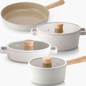 피카 인덕션 IH 냄비 후라이팬 4종세트(편수18+양수22+전골22+후라이팬24)