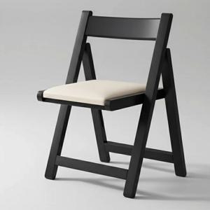 가죽 원목 식탁의자 접이식의자