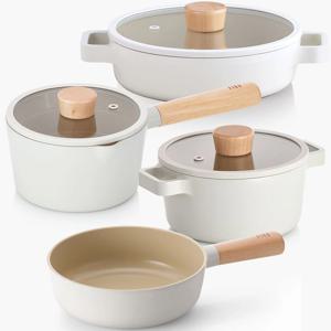 피카 인덕션 IH 냄비 후라이팬 4종세트(편수16+양수16+전골20+쁘띠웍18)