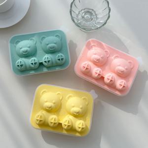안심사용! 실리콘 아이스몰드 베어 2구  2color 얼음틀