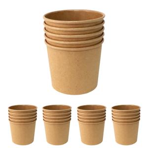 크라프트 종이용기 350호 컵밥용기 25개 (뚜껑 미포함)