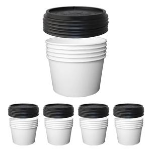 뚜껑포함-블랙 무지 종이용기 라면용기 750호 25개