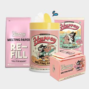 멜팅페이퍼 130매 본품&리필SET+자이언트페이퍼 바디티슈1팩+포터블멜팅페이퍼50매