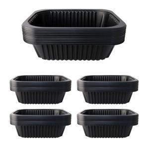 19155 블랙 튼튼한 전자레인지용 캠핑 포장용기 실링용기 50개