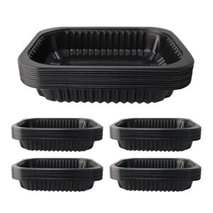 19153 블랙 튼튼한 전자레인지용 캠핑 포장용기 실링용기 50개