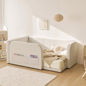 포니엘 패브릭 저상형 아기침대 프레임 SS 안전가드+하프가드세트