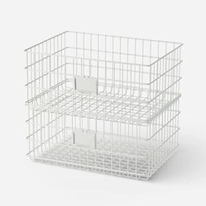 샘 와이어 스퀘어 바스켓 M 2P 세트