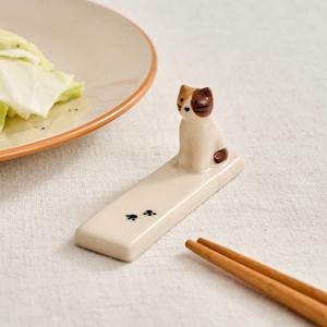 L 우리집뚱냥이 입체수저받침 점박이냥