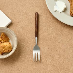 L 브라운우드 디저트 포크