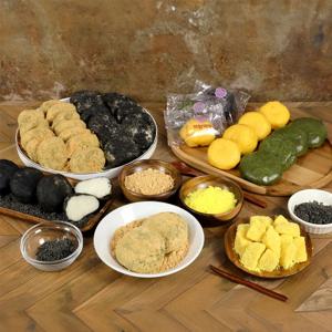 당일제조 국내산 찹쌀로 만든 쑥인절미 1kg(총 10개)+콩가루 외