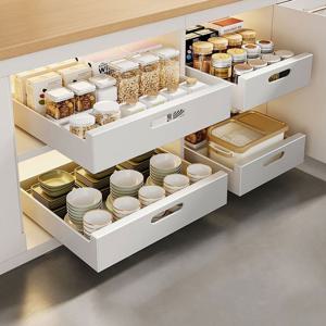 무타공 슬라이딩 레일 선반 4size 슬라이드 수납장 하부장 싱크대 서랍장 서랍