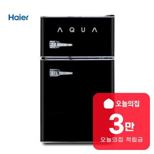[렌탈] 아쿠아 레트로 냉장고 82L (클래식 블랙) ART82MDCLB