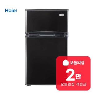 [렌탈] 소형 미니 2도어 냉장고 85L (시크블랙) HRT88MDB