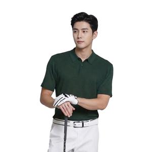 골피아 LX21SNT4M_MGR 남성 클래식 카라 반팔 니트 셔츠