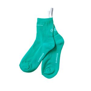 골피아 R32WAS02 레인메이커 여성 베이직 로고 크루삭스 골프양말