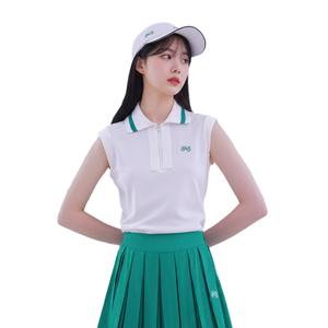 골피아 HUCKT1130 헤일리골프 여성 요꼬 카라 민소매 티셔츠