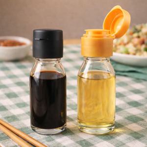 OS미니소스60 투명 유리병 4P 세트 60ML 미니소스병 오일병