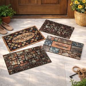 고무 현관 방수 발매트 ( 미끄럼방지 야외 출입구 현관매트 논슬립 감성 카페소품 )