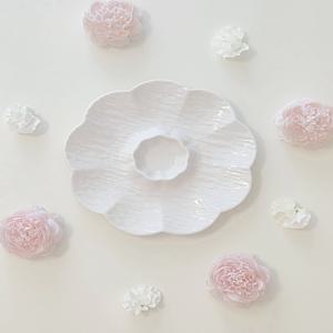 플라워 스낵 과일 플레이트 와인안주 접시 플레이팅 소스볼