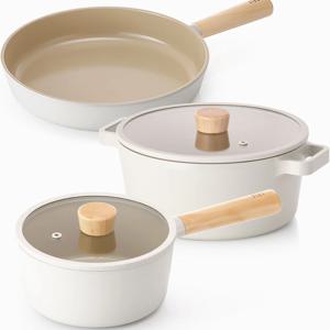 피카 인덕션 IH 냄비 후라이팬 3종세트(편수18+양수24+후라이팬28)