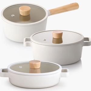 피카 IH 인덕션 냄비 후라이팬 3종세트(편수18+양수22+전골22)