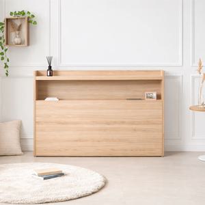 조명식 퀸침대 수납헤드보드 C형 선반 틈새 벽보드 침대머리판 파티션