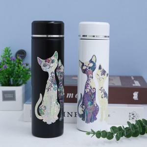 고양이 자개텀블러 500ml 스텐텀블러 외국인선물