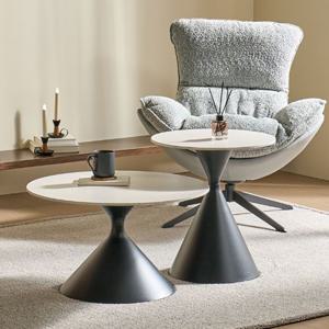 브란디 세라믹 거실 좌식 소파 사이드 테이블 700 500 세트 2colors