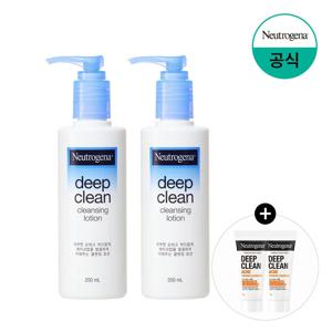 딥클린 클렌징 로션 200mlx2+(증정)아크네폼10gx2