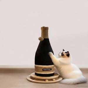 고양이 샴페인 수직 기둥 스크레쳐 타워 대형