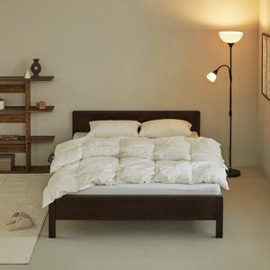 패널추가 로그 SE0등급 고무나무 원목 침대 프레임 SS/Q