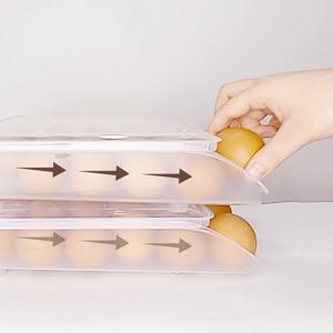 슬라이딩 계란 보관함 냉장고 에그 트레이 36구 투명