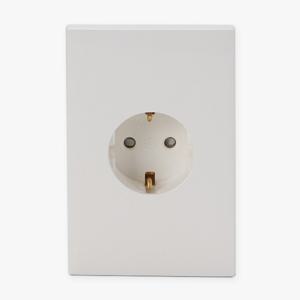아남르그랑 1구 매입 콘센트 커버 벽면 아펠라 화이트