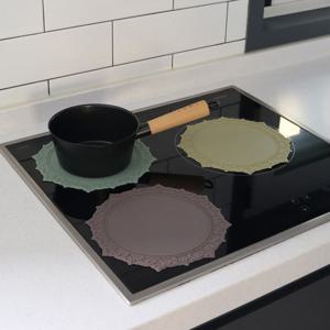 프리미엄 실리콘 인덕션 보호 매트 스크레치방지 다용도 감성 주방 식탁 테이블 매트 냄비받침