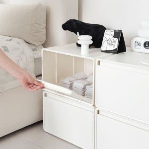 [오늘의집 단독] 1+1 수플레 전면오픈형 리빙박스 수납박스 모듈 펜트리 렉 정리