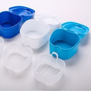 똑딱 교정기 세척 보관통 틀니 케이스 의치 보관함 유지장치 교정기통