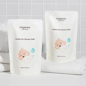 1+1오가베베 버블 힙 클렌저 리필 250ml 신생아 유아 어린이 청결제 엉덩이클렌저