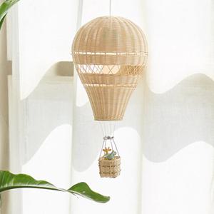 라탄 열기구 미니어처 모빌/조명갓(무드등 추가가능)
