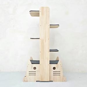 겨울이 원목 캣타워 고양이 숨숨집 스크래쳐